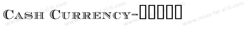 Cash Currency字体转换